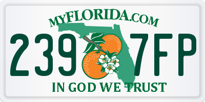 FL license plate 2397FP