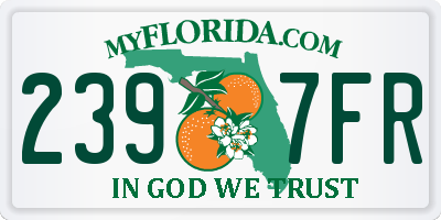 FL license plate 2397FR
