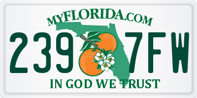 FL license plate 2397FW