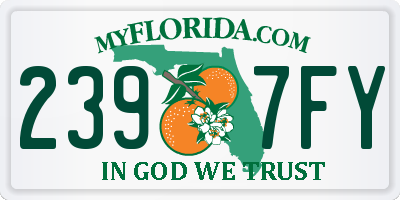 FL license plate 2397FY