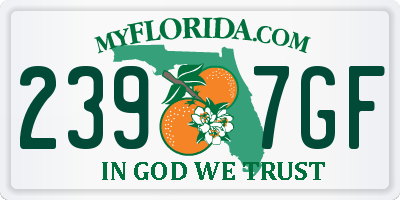 FL license plate 2397GF