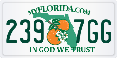 FL license plate 2397GG