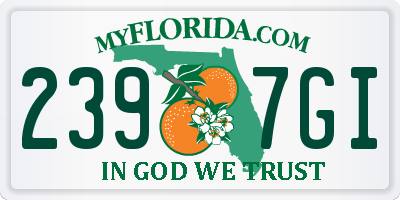 FL license plate 2397GI