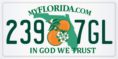 FL license plate 2397GL