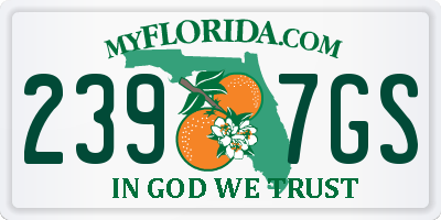 FL license plate 2397GS