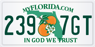 FL license plate 2397GT