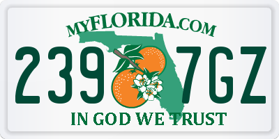 FL license plate 2397GZ