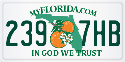 FL license plate 2397HB