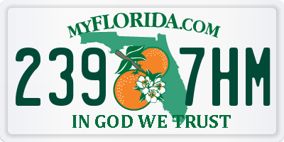 FL license plate 2397HM