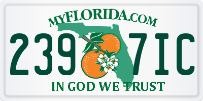 FL license plate 2397IC