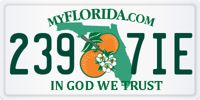 FL license plate 2397IE