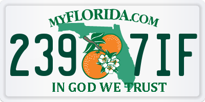 FL license plate 2397IF