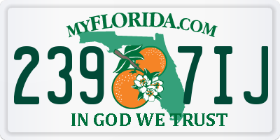 FL license plate 2397IJ