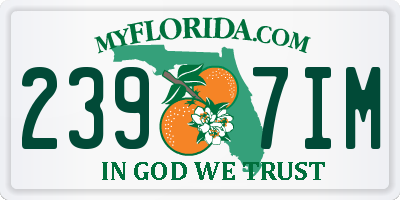 FL license plate 2397IM