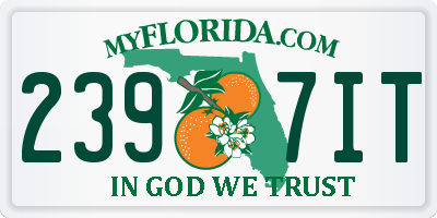 FL license plate 2397IT
