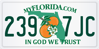 FL license plate 2397JC