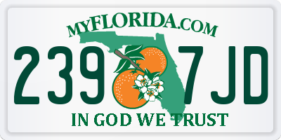 FL license plate 2397JD