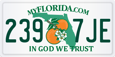 FL license plate 2397JE