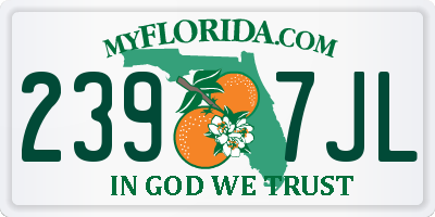 FL license plate 2397JL