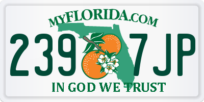 FL license plate 2397JP