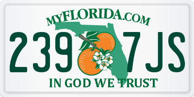 FL license plate 2397JS