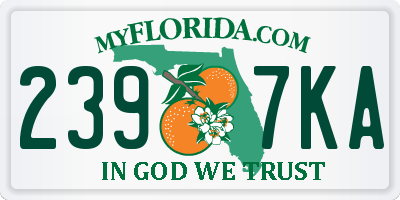 FL license plate 2397KA