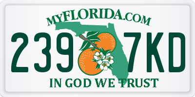 FL license plate 2397KD