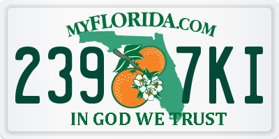 FL license plate 2397KI