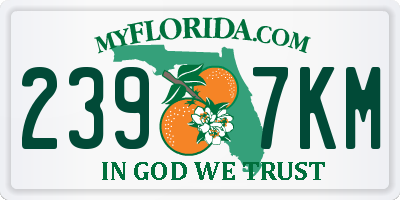 FL license plate 2397KM