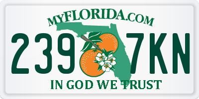 FL license plate 2397KN