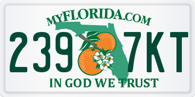 FL license plate 2397KT