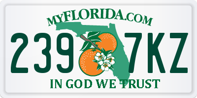 FL license plate 2397KZ
