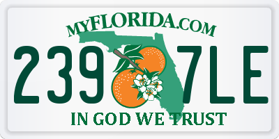FL license plate 2397LE