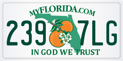 FL license plate 2397LG