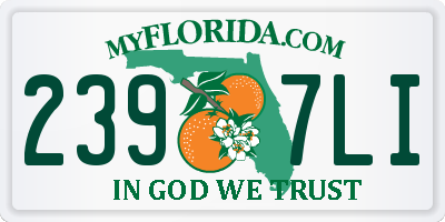 FL license plate 2397LI
