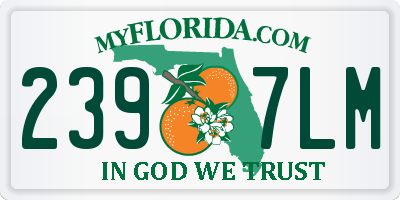 FL license plate 2397LM