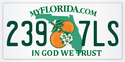 FL license plate 2397LS