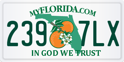 FL license plate 2397LX