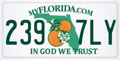 FL license plate 2397LY
