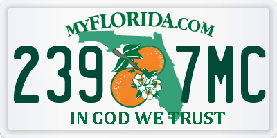 FL license plate 2397MC