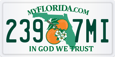 FL license plate 2397MI