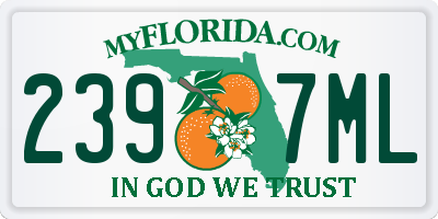 FL license plate 2397ML