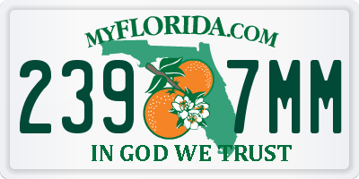 FL license plate 2397MM