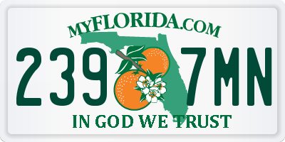 FL license plate 2397MN