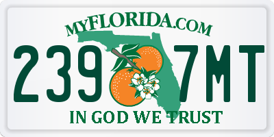 FL license plate 2397MT