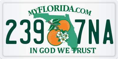 FL license plate 2397NA