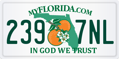 FL license plate 2397NL