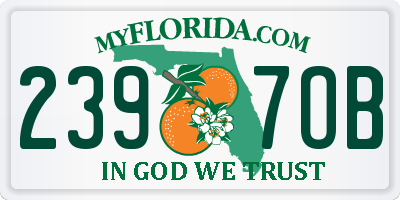 FL license plate 2397OB
