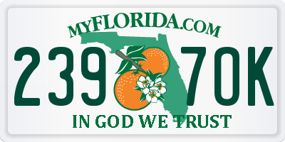 FL license plate 2397OK