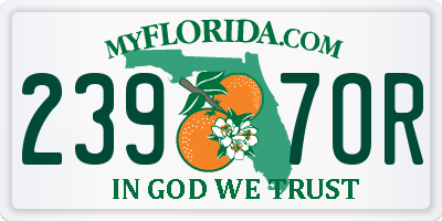 FL license plate 2397OR